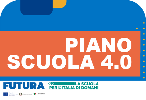 Scritta Piano Scuola 4.0 su immagine, dettaglio del bando educativo